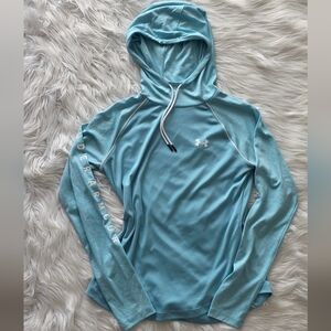 Under Armour Light Blue Hooded Pullover S M